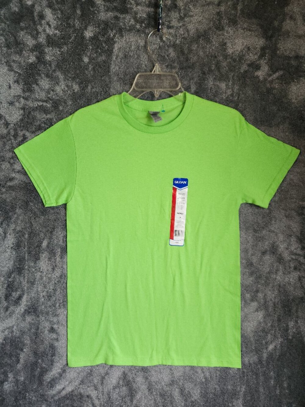 NEW Gildan Mens Blank T Shirt Small Heavy Cotton Lime Green Short Sleeve NEW